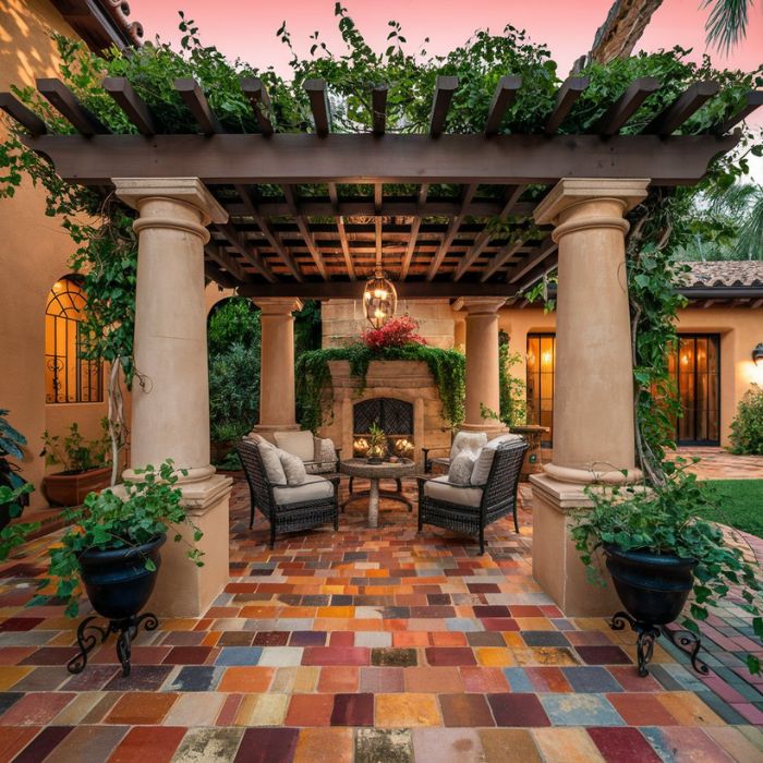 Spanish Style Pergola: A Touch of Mediterranean Flair