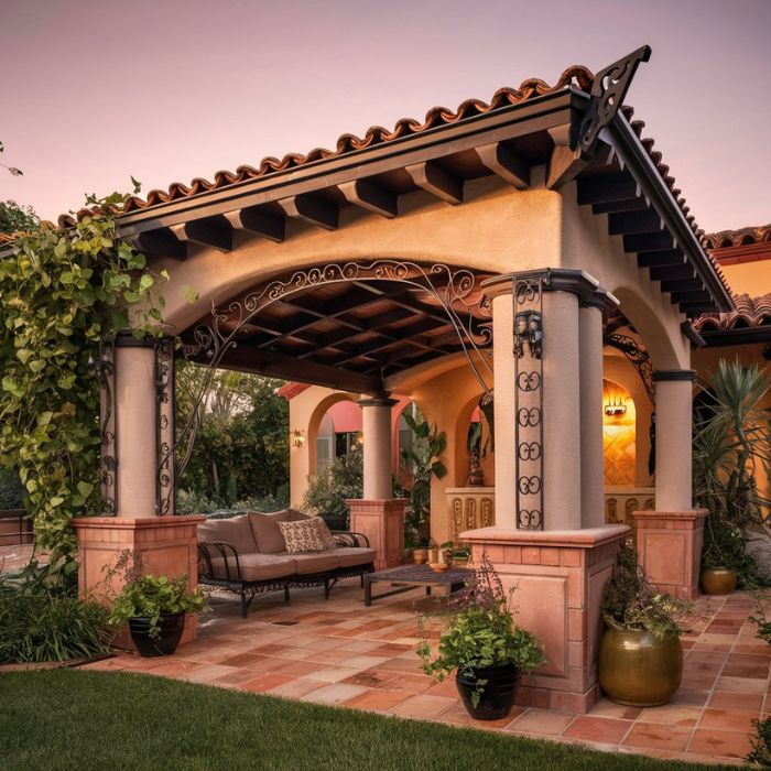 Spanish Style Pergola: A Touch of Mediterranean Flair