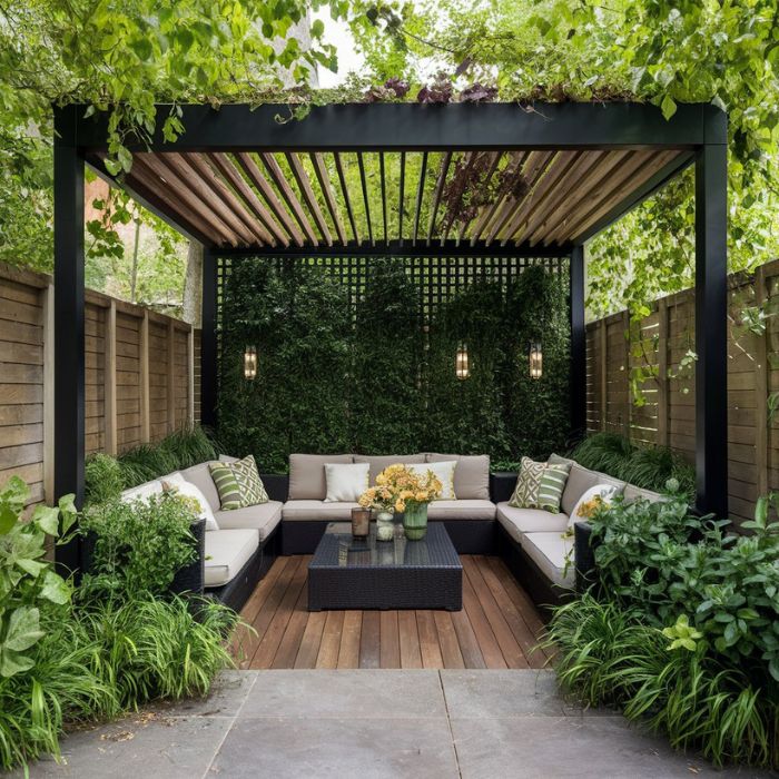 Townhouse Pergola: Maximizing Small Spaces