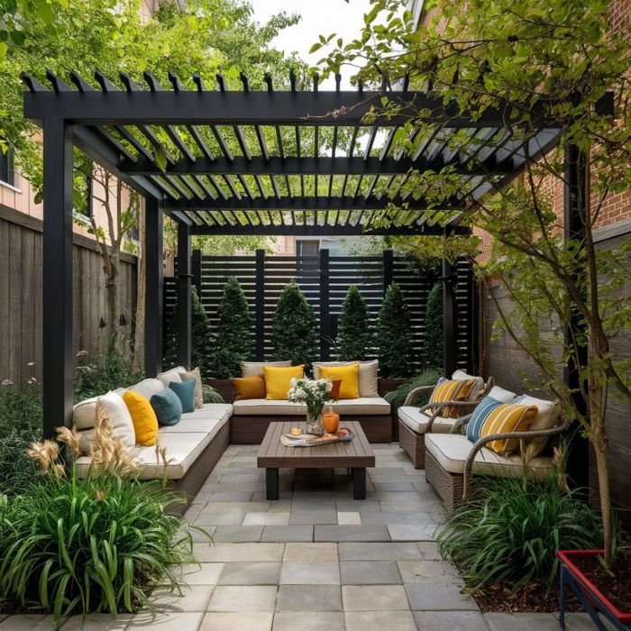 Townhouse Pergola: Maximizing Small Spaces